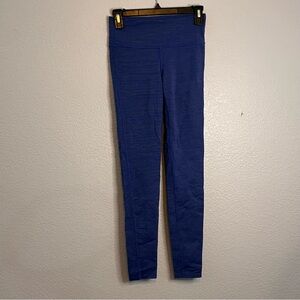 Athleta Heathered blue purple compression leggings size xs